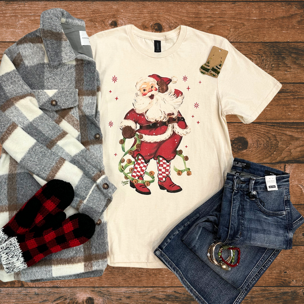 Country Vintage Santa Tee S-3XL