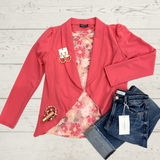 Coral Cropped Jacket S-3XL