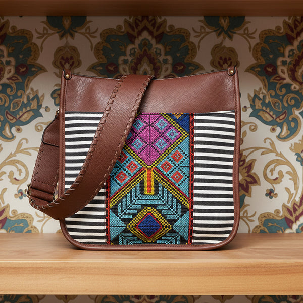 Black Chloe Tribal Crossbody