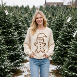 Cream Gingerbread Sweater