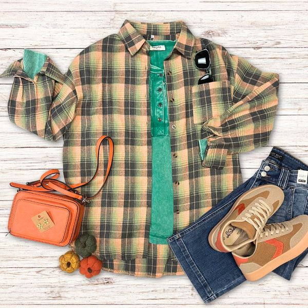 Cassie Flannel Shirt S-XXL
