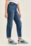 Judy Blue Midrise Billie Boyfriend Medium Everyday Indigo Denim