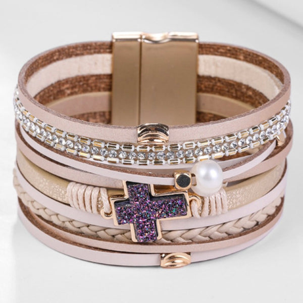 Rosie Muti-strand Leather Cuff Bracelet