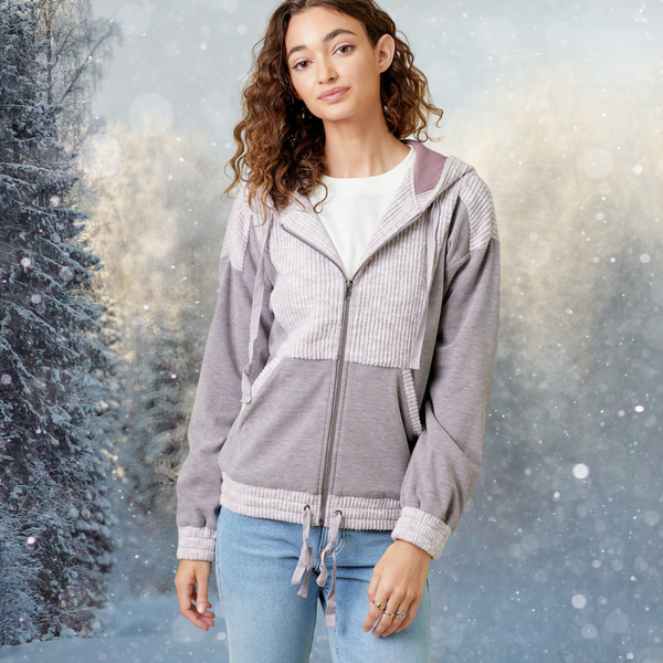 Dasha Hooded Zip-up Sweatshirt S-L