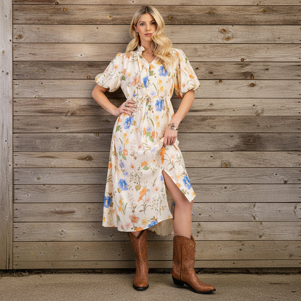 Stella Floral Midi Dress S-L