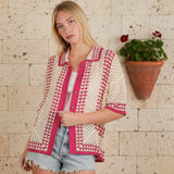 Amanda Crochet Cardigan S-L