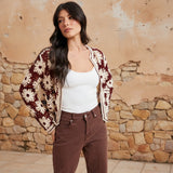 Suzzie Daisy Crochet Cardigan S-XL
