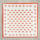 Cherry Print Square Scarf