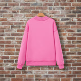 Pink Reversible Oversize Mock Neck Sweatshirt S-XL
