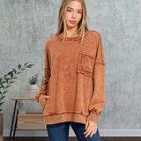 Rust French Terry Pullover S-3XL