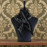 Paisley Bandana Print Sweater-knit Triangle Scarf