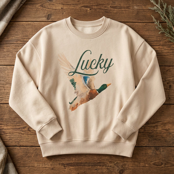 Lucky Mallard Duck Sweatshirt S-XL