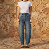 Artemis Vintage High Rise Relaxed Barrel Jeans