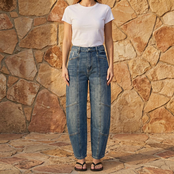 Artemis Vintage High Rise Relaxed Barrel Jeans