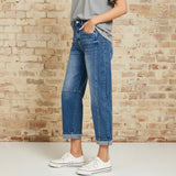 Zenana Barrel-leg Cropped Denim