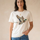 Flying Mallard With Christmas Lights Tee S-2XL