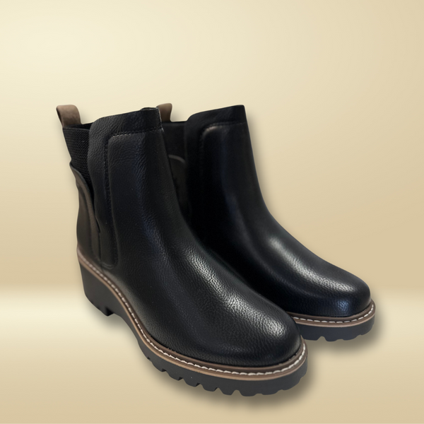 Black Lug Sole Booties