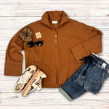 Camel Henley Pullover S-L