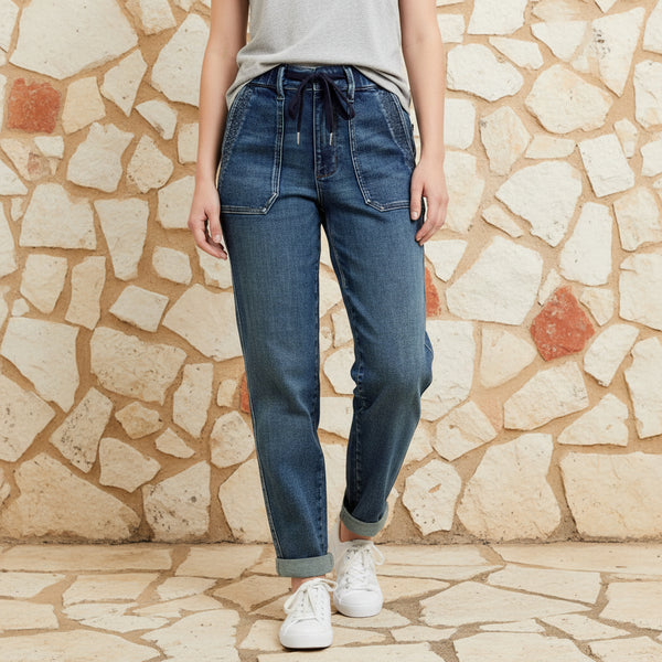 Judy Blue High Waist Vintage Washed Denim Jogger