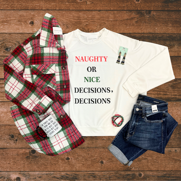 Naughty or Nice Sweatshirt S-XL