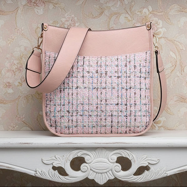 Pink Chloe Tweed Crossbody