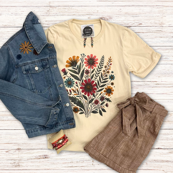 Flower Bouquet Graphic Tee S-XL