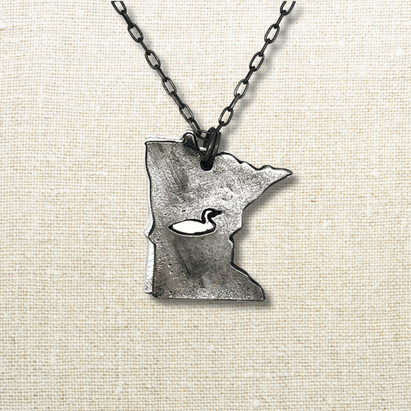 Minnesota Pewter Necklace