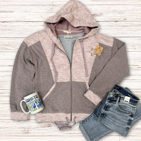 Dasha Hooded Zip-up Sweatshirt S-L