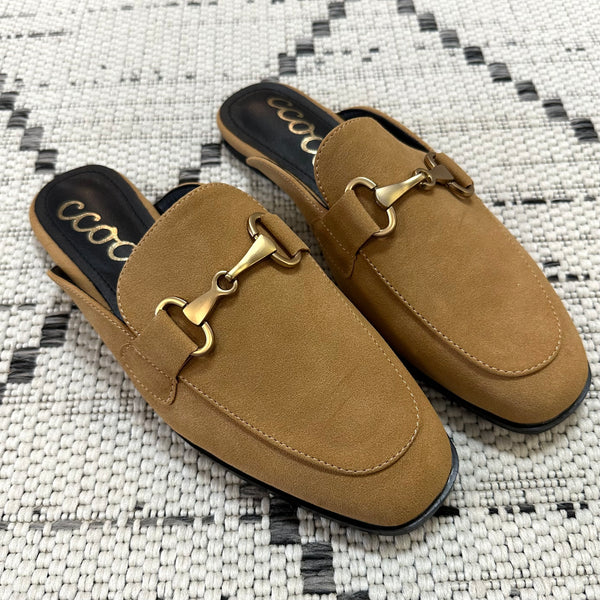 Tan Mule Loafer