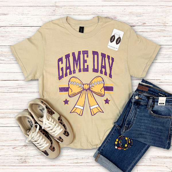 Purple & Gold Game Day Graphic Tee S-XL