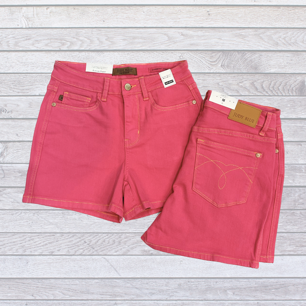 Judy Blue High Waist Pink Shorts S-3XL