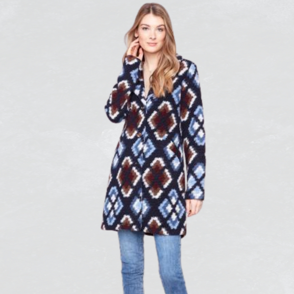 Twilight Long Button Front Jacket S-XXL