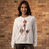 Girl Walking Turkeys Sweatshirt