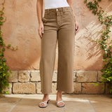 Judy Blue High Waist Ankle Wide W/Vintage Front Yoke