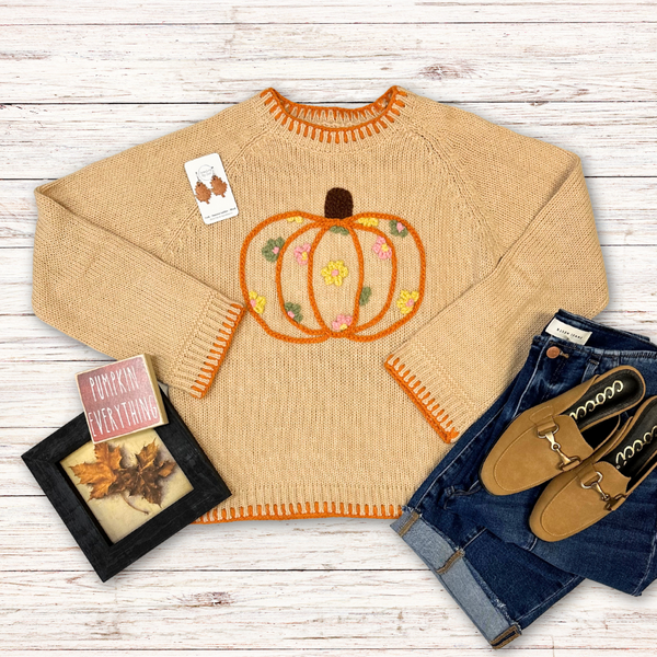 Pumpkin Sweater S-XL