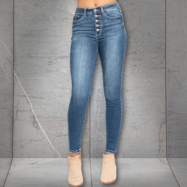 Judy Blue High Rise Button-fly Skinny