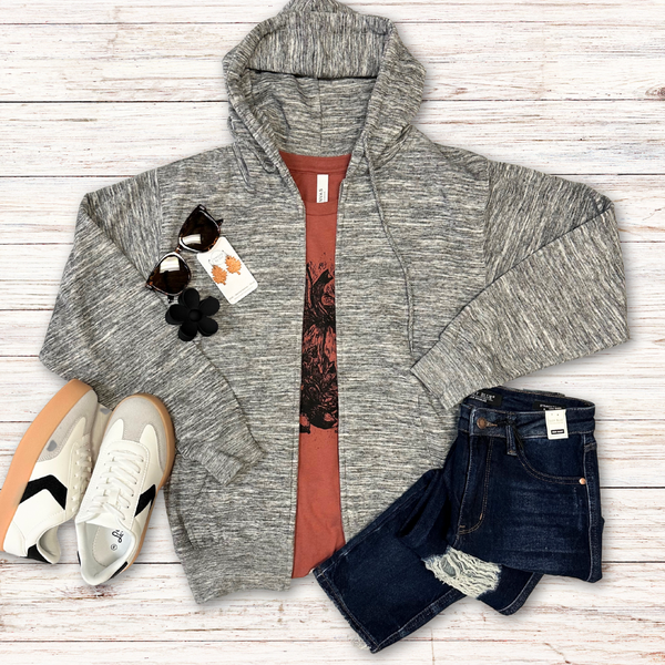 Marble Full-Zip Hoodie S-XL