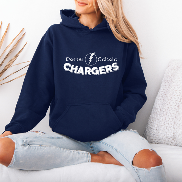 Navy Chargers Hoodie S-2XL