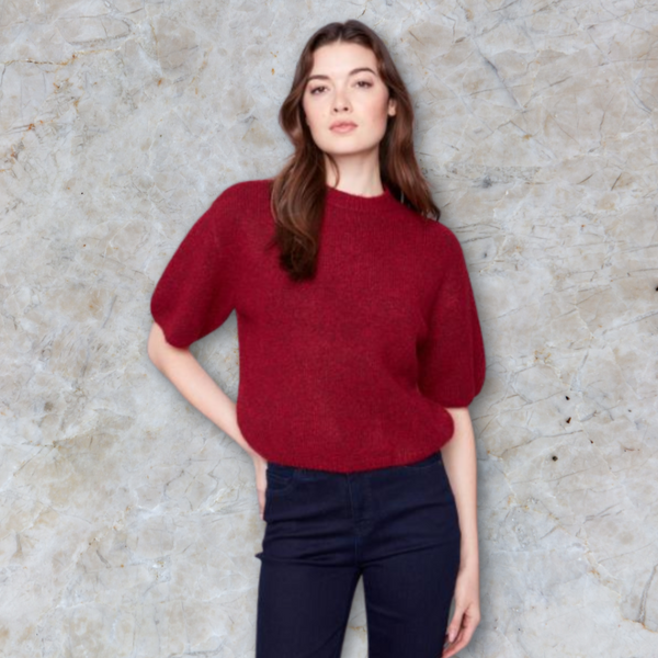 Cabernet Balloon Sleeve Sweater S-XXL