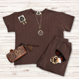 Coco Ribbed Top+Shorts Set S-XL