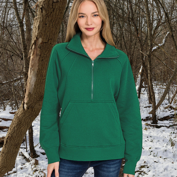 Evergreen Fleece Quarter-Zip S-L