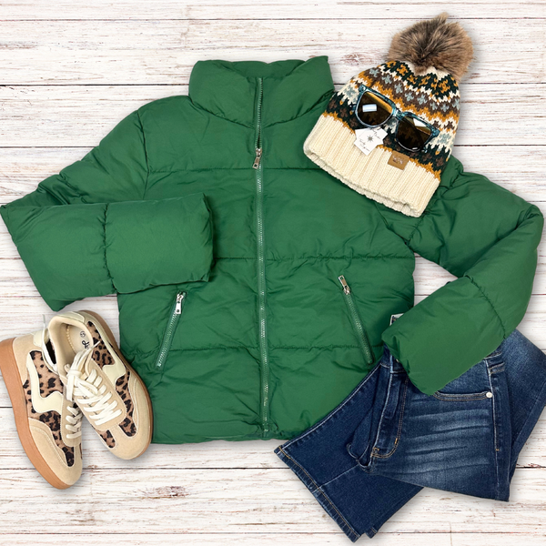 Evergreen Puffer Jacket S-XL