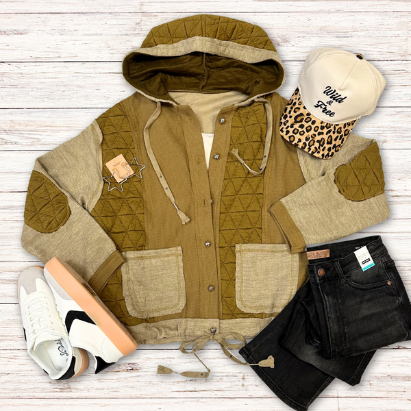 Delaney Hooded Quilted Jacket S-XL