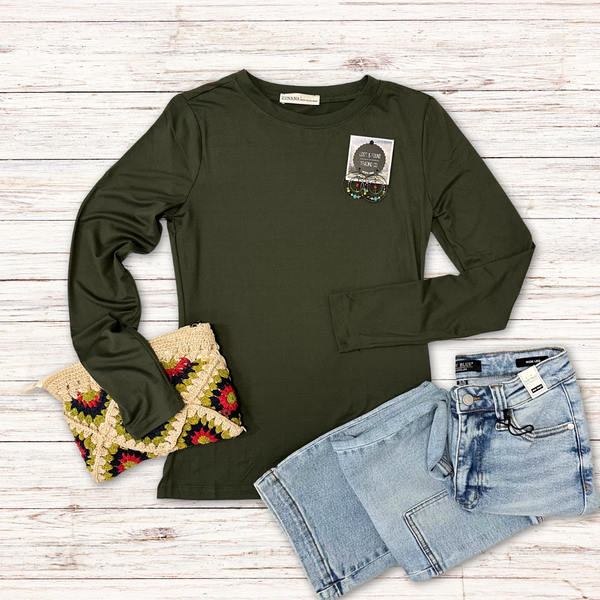 Olive Buttery Soft Layering Top S-3XL