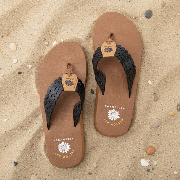 Black Navard Flip Flop Sandal