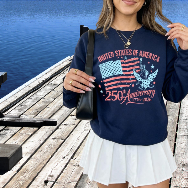 USA 250th Anniversary Navy Sweatshirt S-XL