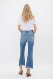 Mica Denim High Rise Crop Flare W/ Uneven Hem