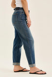 Judy Blue Midrise Boyfriend W/ Adjustable Back Tab