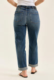 Judy Blue Midrise Boyfriend W/ Adjustable Back Tab
