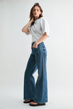 Mica Denim High Rise Wide Leg Side Panel
